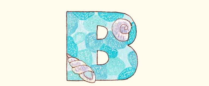 フォント｜アルファベット｜海｜無料イラスト素材｜無料｜ダウンロード