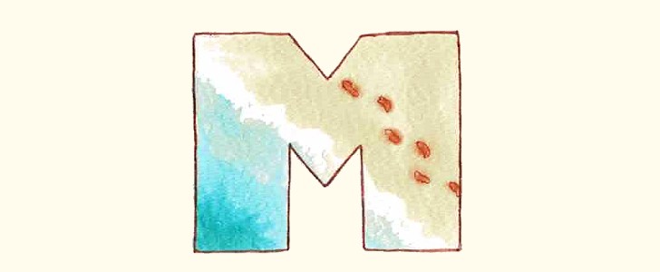 フォント｜アルファベット｜海｜無料イラスト素材｜無料｜ダウンロード