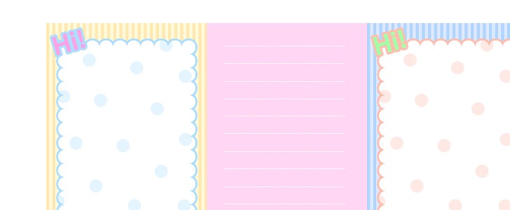 メモ｜カラフル｜無料テンプレート｜無料｜ダウンロード