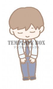 お辞儀をしている…