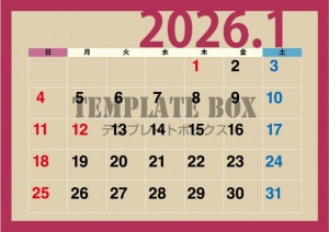 ２０２６年１月カ…