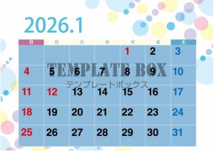 ２０２６年１月カ…