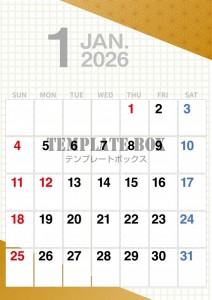 ２０２６年１月カ…