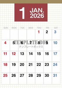 ２０２６年１月カ…