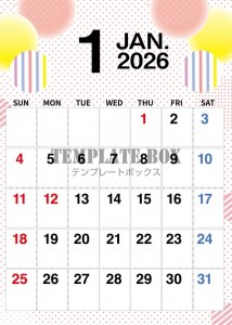 ２０２６年１月カ…