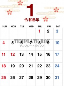 ２０２６年１月カ…