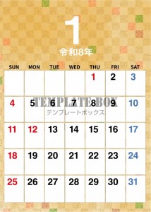 ２０２６年１月カ…