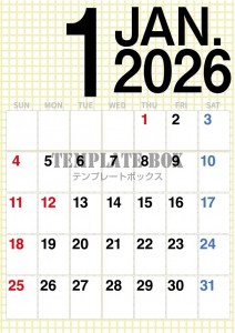 ２０２６年１月カ…