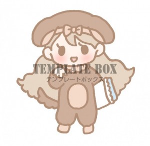 犬の着ぐるみを着…