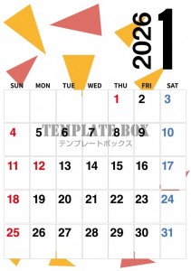 ２０２６年１月カ…