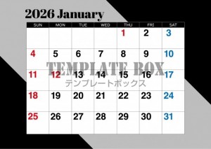 ２０２６年１月カ…