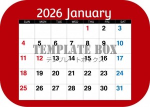 ２０２６年１月カ…