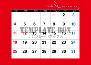 ２０２６年１月カ…