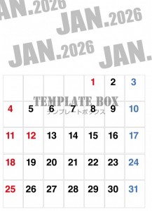 ２０２６年１月カ…