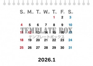 ２０２６年１月カ…