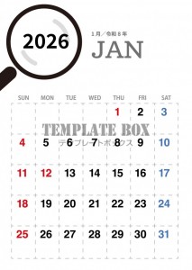 ２０２６年１月カ…