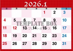 ２０２６年１月カ…