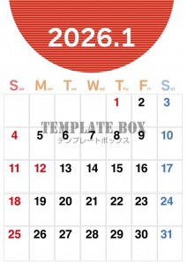 ２０２６年１月カ…