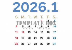 ２０２６年１月カ…