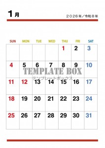 ２０２６年１月カ…