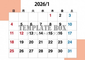 ２０２６年１月カ…