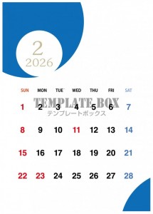 ２０２６年２月カ…