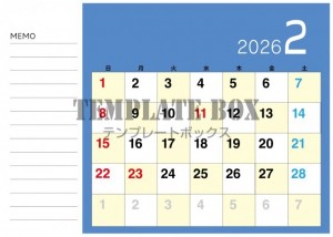 ２０２６年２月カ…