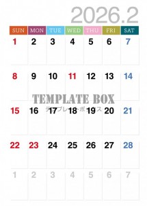 ２０２６年２月カ…