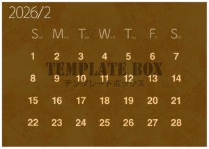 ２０２６年２月カ…