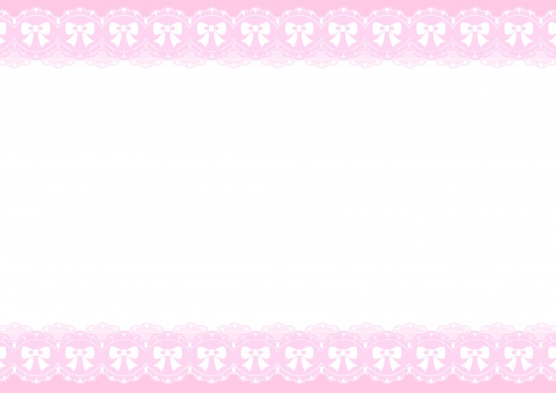 フレーム｜リボン｜ガーリー｜可愛い｜無料テンプレート｜無料｜ダウンロード