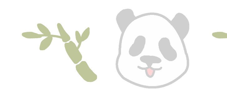 パンダ｜笹｜動物｜無料テンプレート｜無料｜ダウンロード