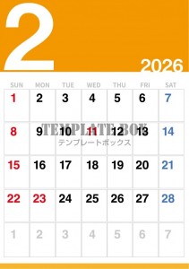 ２０２６年２月カ…