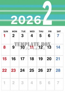 ２０２６年２月カ…