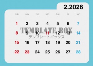 ２０２６年２月カ…