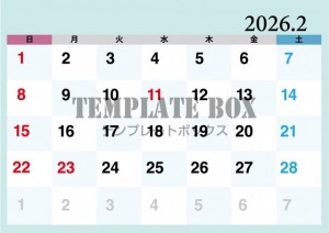 ２０２６年２月カ…