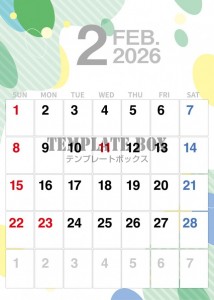 ２０２６年２月カ…