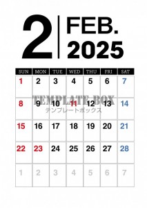 ２０２６年２月カ…