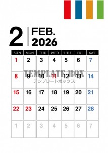 ２０２６年２月カ…
