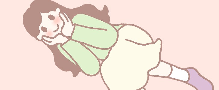 女性｜頬杖｜無料イラスト素材｜無料｜ダウンロード