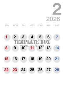 ２０２６年２月カ…