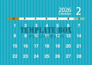 ２０２６年２月カ…
