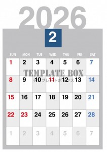 ２０２６年２月カ…