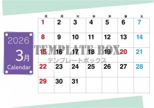 ２０２６年３月カ…