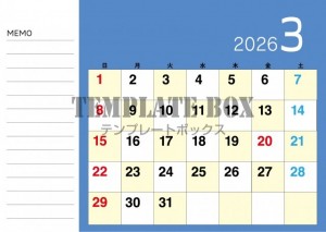 ２０２６年３月カ…