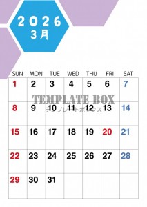 ２０２６年３月カ…
