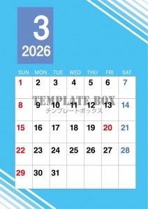 ２０２６年３月カ…