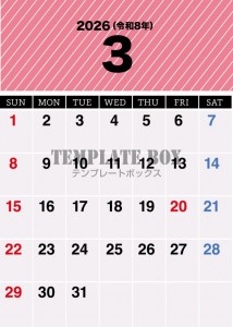 ２０２６年３月カ…