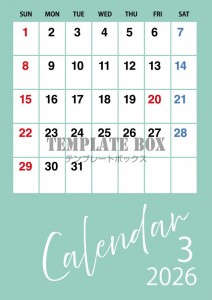 ２０２６年３月カ…