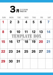 ２０２６年３月カ…