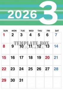 ２０２６年３月カ…